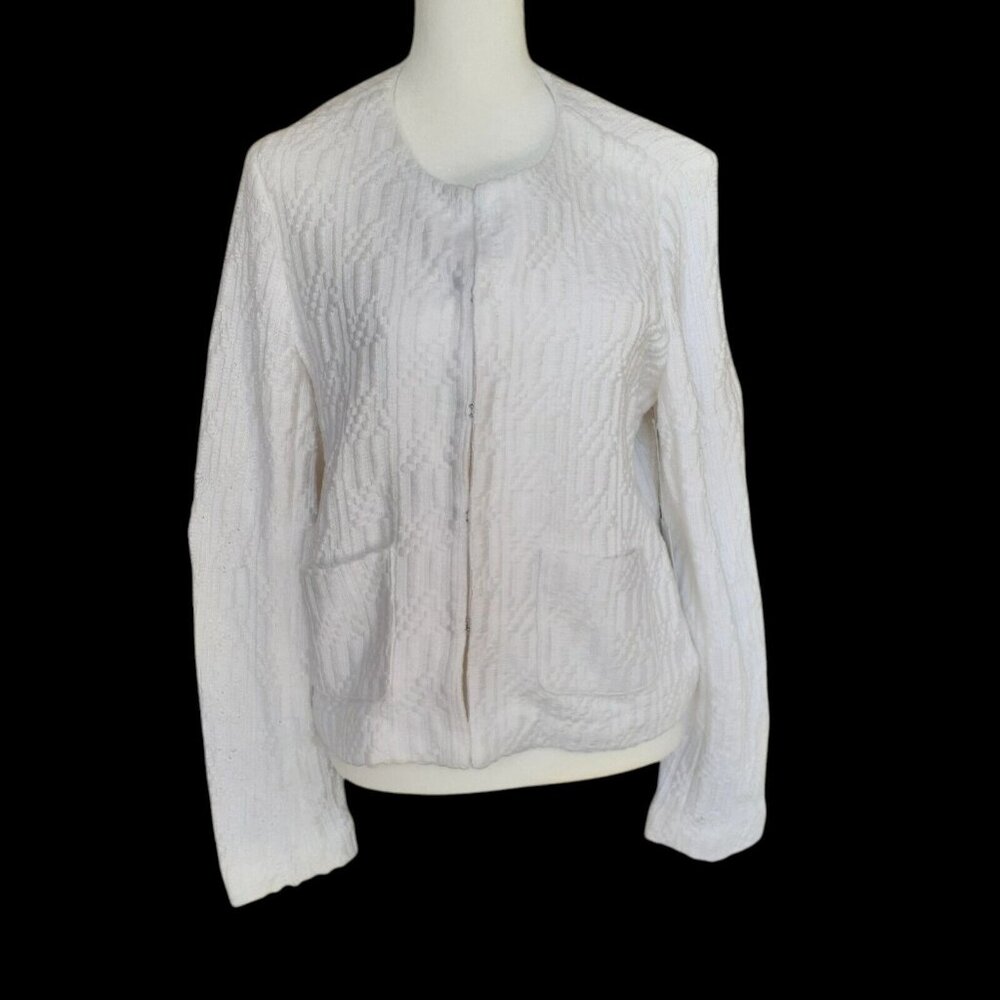 Ecru Brand Clean Jacket with Patch Pocket Knit Cardigan Sweater Style 2389U L